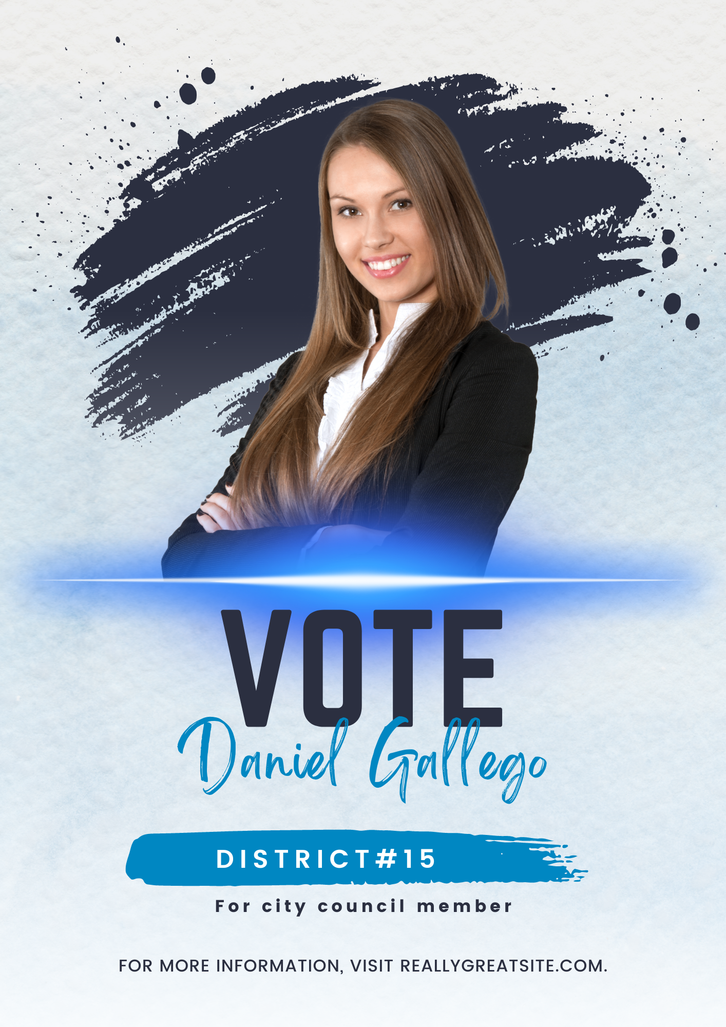 Blue Political Election Flyer
