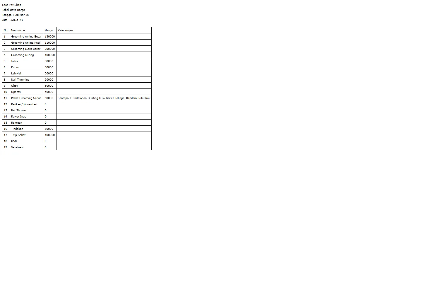 jakartaitsolution.com petshop demo reports lap pricelist.phpDekstop 1