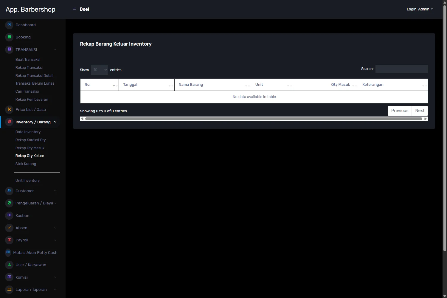 jakartaitsolution.com barbershop demo pages inventory out history.phpDekstop 1